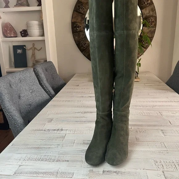 KATE SPADE Olive Green Over-the-Knee Boots - Picture 6 of 16